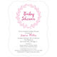 Pink Baby Shower Wreath Invitations Image 3 of 6
